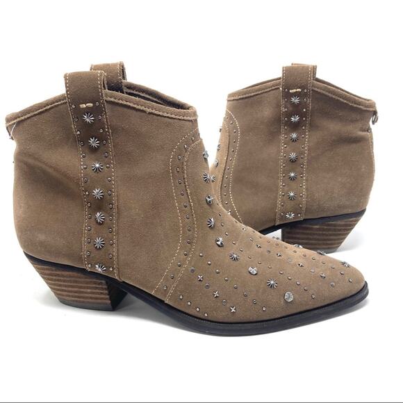Sam Edelman Brian Bootie Western Studded Boots - Picture 2 of 8